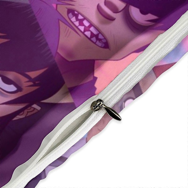x191 Gorillaz 3-delt sengetøjssæt Varmt og behageligt blødt dynebetræk sengetøjssæt med 1 dynebetræk og 2 pudebetræk til soveværelse b191 135x200cm 53x78in