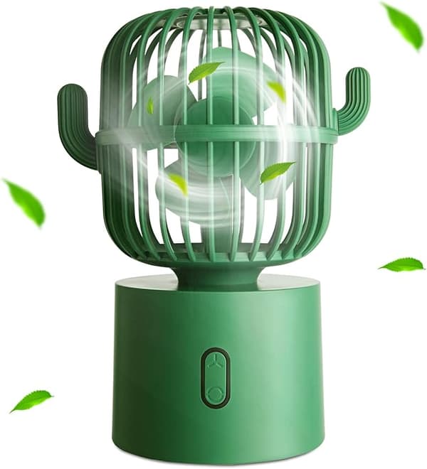 Sød skrivebordsventilator Lille mini kontorbordsventilator Stille