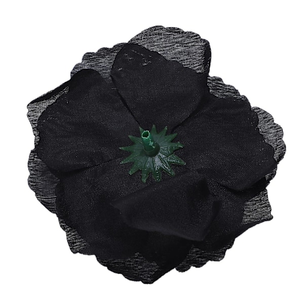 20 stk. Svarte kunstige silkeblomster til fest, bryllup, hus, kontor, hagedekorasjon, DIY Black