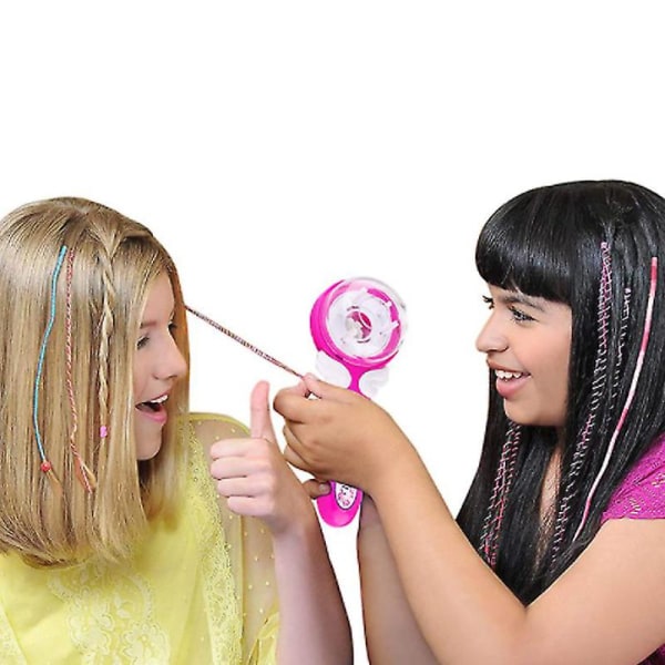 Hårstylinglegetøj Automatisk hårfletter Elektrisk frisurefletningssæt gør-det-selv-hårstylingsværktøj Nyhedsgave til teenagepige A