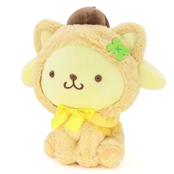 Kawaii Pom Pom Purin Plys Legetøj, Blød Sort Hund Dukke Plys Legetøj Fødselsdag Gaver Til Børn Fødselsdag Julegaver 23cm/9inch