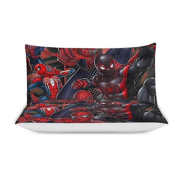 v895 Spider-Man 3-delt sengesett for enkeltseng - Inkluderer 1 enkelt dyne og 2 putevar sengetøy - Falmebestandig mikrofiber - Spider io895 135x200cm 53x78in