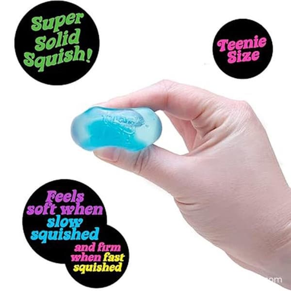 Nice Cube NeeDoh Stressbold - Sensorisk legetøj til at lindre angst og stress - Superior_max #9 Mbappe_sai #18 6*6*6 cm Blå blue