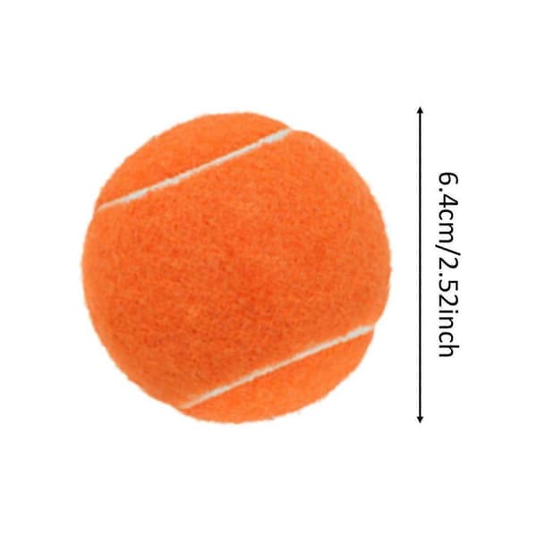 6x Tennis Balls for Beginner Training Durable Practice Balls 2.52\" Dia Orange