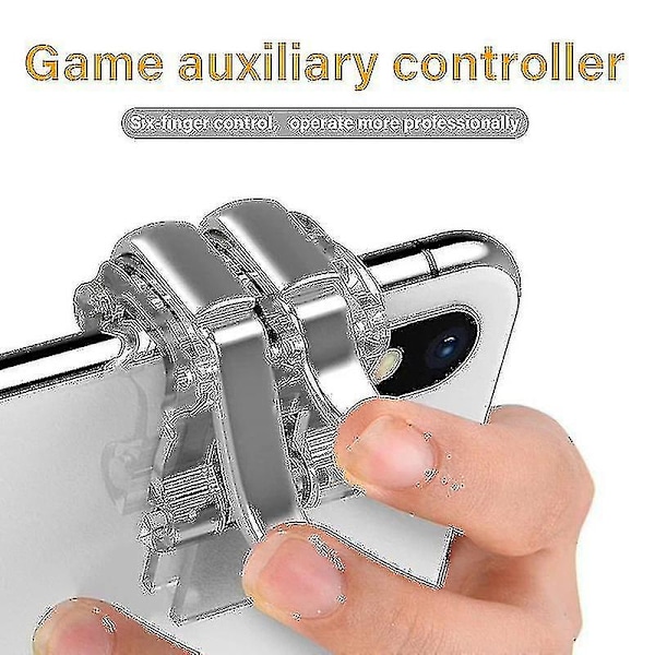 Metal Smartphone Mobile Gaming Trigger For Pubg Mobile Gamepad Fire Aim Button