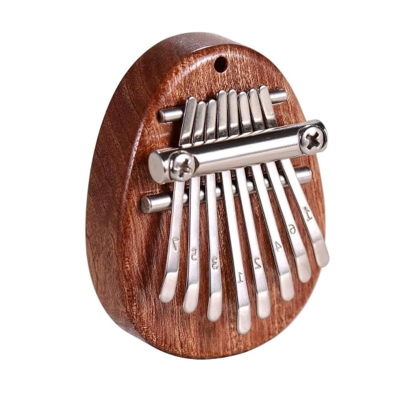 Mini Kalimba 8-tangenters tommelfingerklaver bærbart fingerinstrument velegnet til musikbegyndere, voksne eller børn