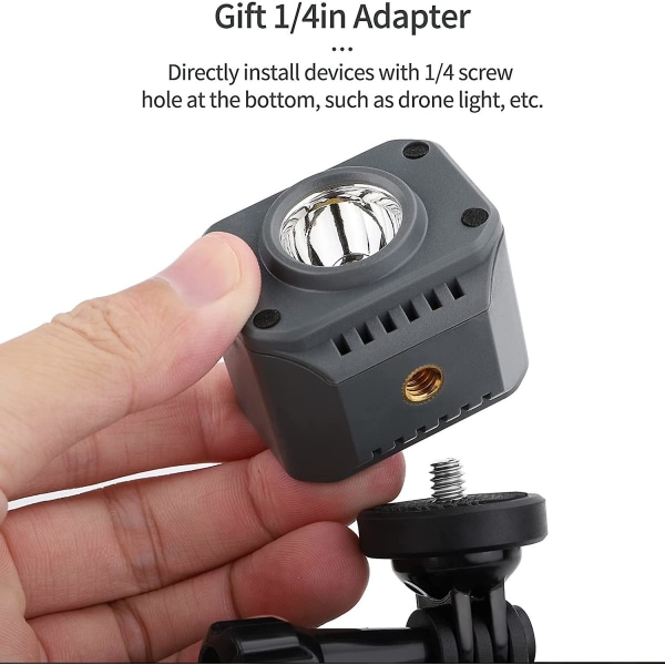 Kamerakiinnitys Dji Avatalle, toimintakameran pidike-adapteritarvikkeet, Dji Avatalle/dji Action 2:lle/insta360 Go 2:lle/insta360 Go:lle Black