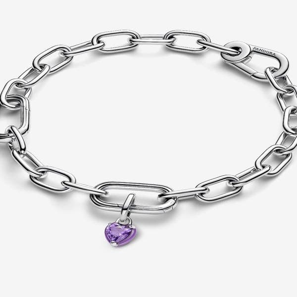 Pandora - P ME Lilla Chakra Hjerte Mini Charm - Sterlingsølv