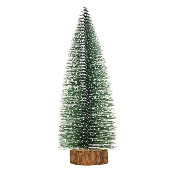 Joulukoriste Realistisen näköinen puinen pohja Haalistumaton eloisa väri 5 tyyliä erittäin simulaatio keinotekoinen mini joulukuusi kodin tarvikkeet D