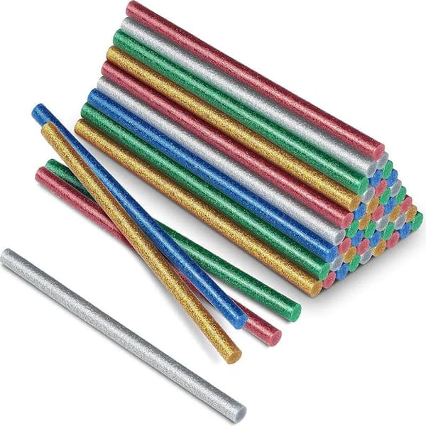 100 stk. limpinde 7 mm glitter - lim til 7 mm limpistol limpinde limpinde
