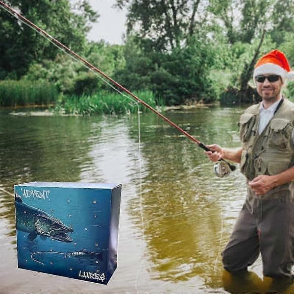 Fiskedrag Adventskalender 2025, 24-dages nedtællingssæt til lystfiskere Pike