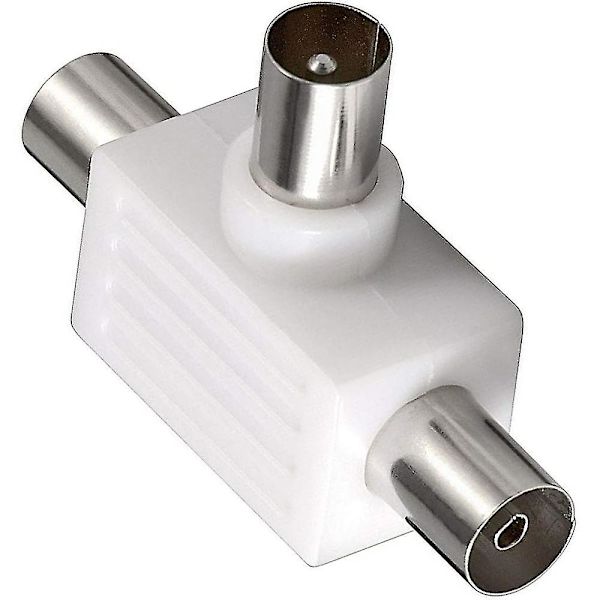 Antennfördelare-adapter Tv Satellitantennfördelare 2-vägs koaxial 2x hona