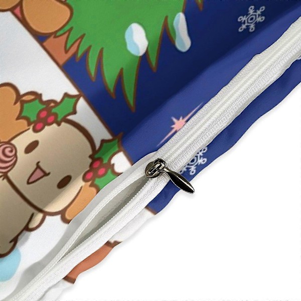 v1167 Sanrio Quilt Sæt Tyk Blød 3 Dele Sengelinned Sæt Helårs Dynebetræk med 2 Pudebetræk til Voksne Kvinder Piger Teenagere Hjem Værelse Indretning io1167 200x200cm 78x78in