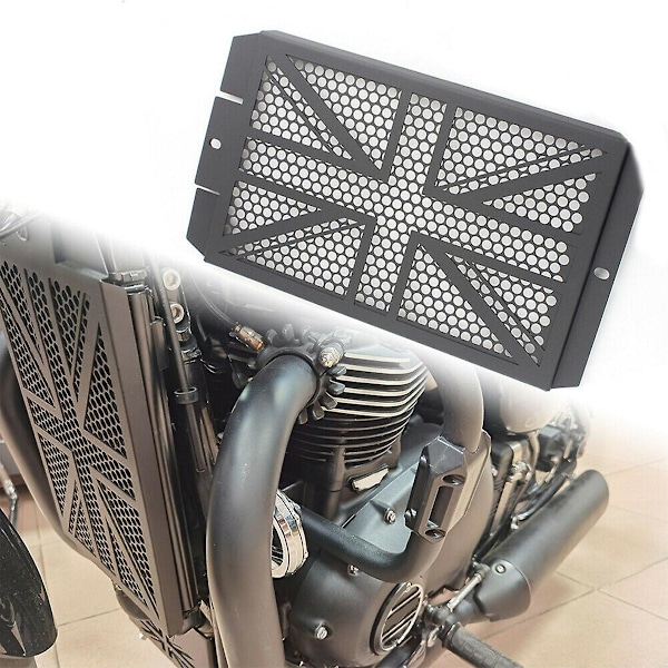 Motorsykkel Radiator Grill Deksel Radiator Beskyttelse For Bonneville T100 T120 Bobber Street Scrambl Black