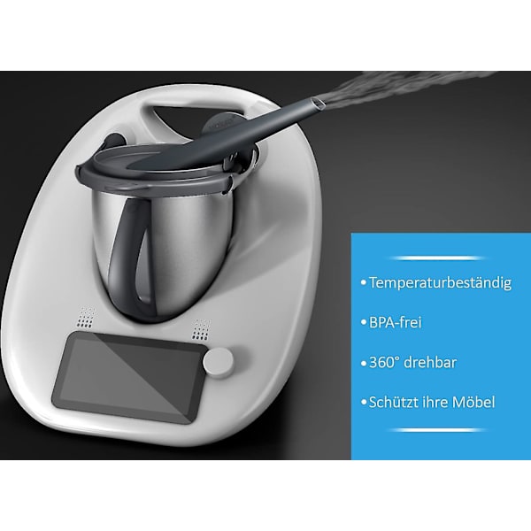 Höyryohjain Thermomix Tm5, Tm6, Tm Friend -laitteille, suojatulla ylivuotosuojalla, höyryn ohjauskiinnike, lisävarusteet, takka, F