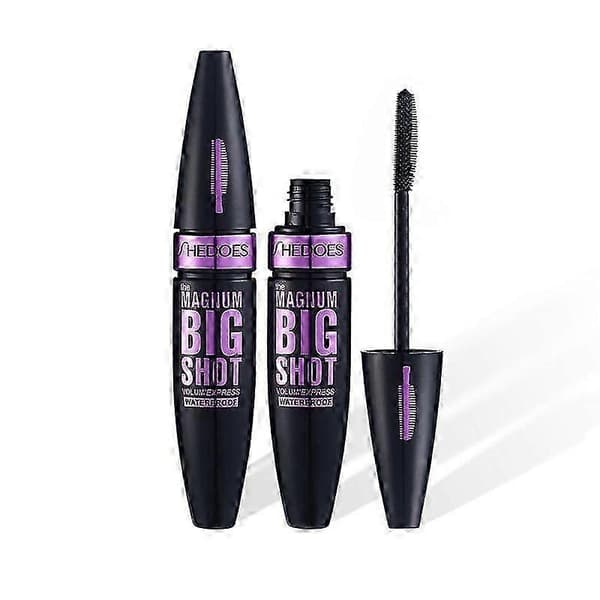 Sort Vandfast Mascara 9,5 ml, Hverdags Øjenvippemakeup til Daglig og Festlige Anledninger Pink