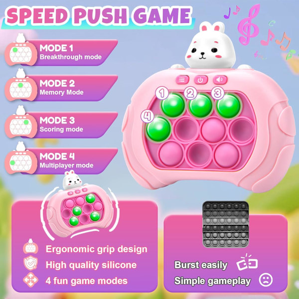 Spel, Light Up Sensory Fidget Toy för 4 5 6 år gamla pojkar flickor presenter, Pop Game Toys för 9-11 år gamla barn julklappar födelsedagspresenter