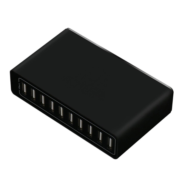 Powerport 10 USB Laddningsstation 60w 10-portars väggladdare Hemladdare Plugg Laddare Adapter
