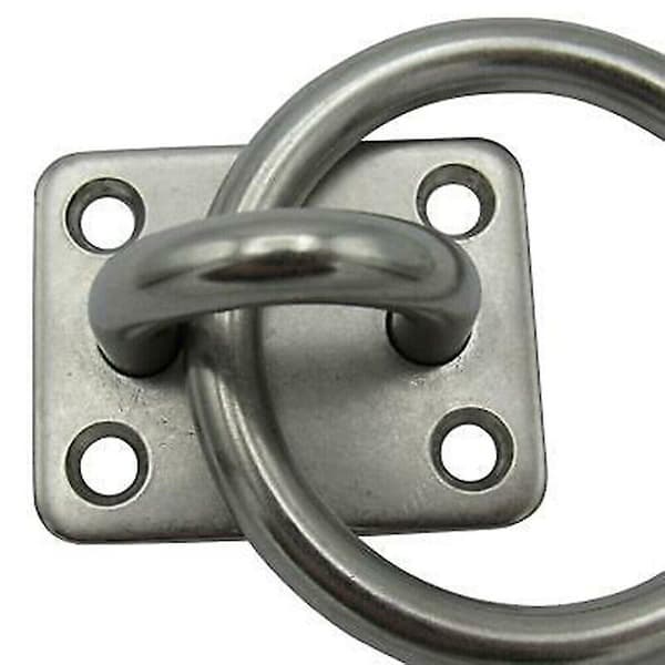 Marin ögleplatta båttillbehör båt hytt däck hårdvara delar (silver) (1 st)