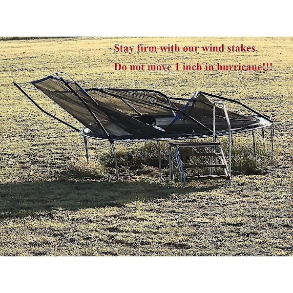 Trampolinpløkker, kraftige teltpløkker, galvaniserede U-formede ankre, 8 stk.