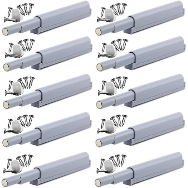 Tryck-öppna magnetiska lås Tryck-öppna magnetiska lås Öppna och stäng dörren med en enkel tryckning (10 stycken)