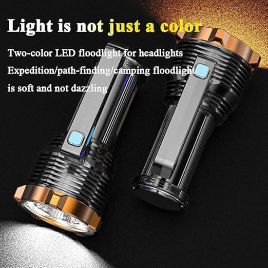 LED-taskulamppu USB-ladattava, erittäin kirkas taskulamppu