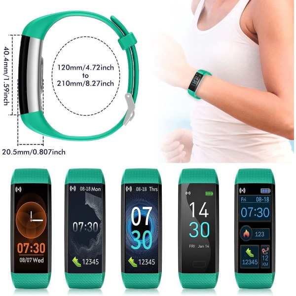 Fitness Tracker Barn, blå/lila smartklocka med stegräknare Pulsklocka Kaloriräknare Sömnmonitor Vattentät aktivitetsspårare