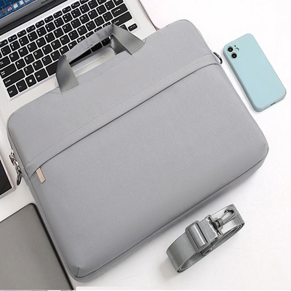 11 13 14 15.6 Tums Laptopväska Handväska Grå Grey 13.3 inch