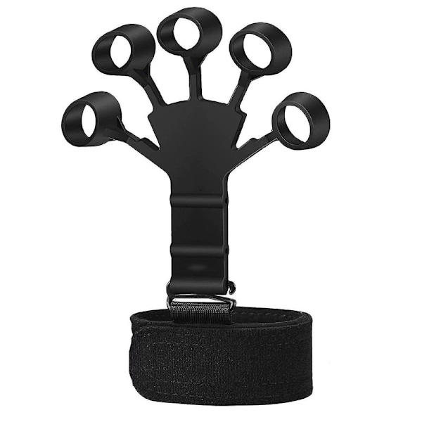 Gripster Grip-hansker i silikon for å styrke grepet - Finger Stretcher Trainer - Black