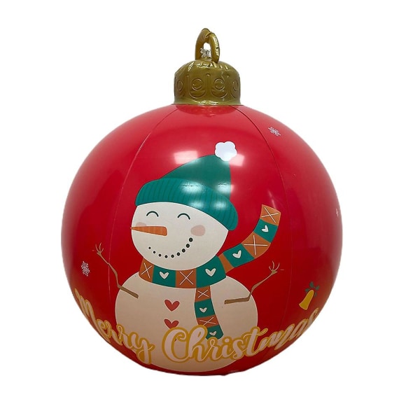 Ilmapallo joulupallo LED kaukosäädin pallo joulukuusi pihakoriste Snowman