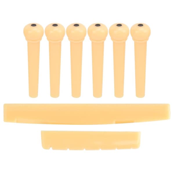 Akustisk gitarpinner, gitarbensadel, gitarbensmutter, reservedeler og verktøy 0.1