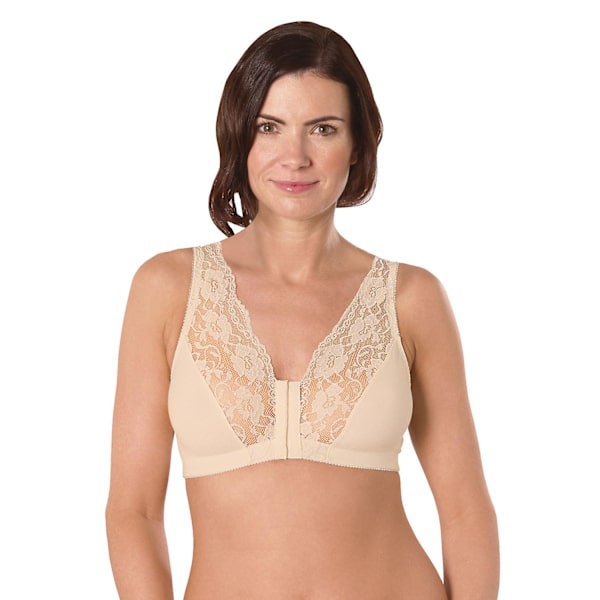 | Dam | Bomullsspets Frontknäppning Magic BH Cream 20