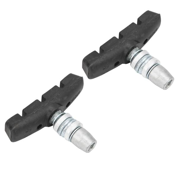 1 Pair 55mm Foldable Brake Pads for Bicycle V-Brake Rubber Blocks with Nuts for DAHON