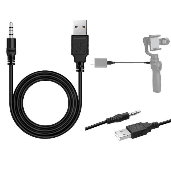 Udskiftning af USB-strømkabel kompatibel med Dji Osmo 1m mobil opladning - Opladningsledning Gimbal Wire Håndholdt kamera 3,5 mm stabilisator