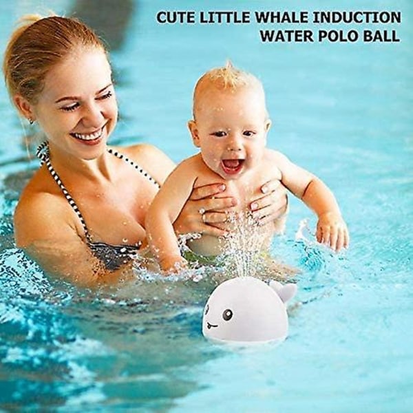 Baby , Baby , LED-belysta sprinklerleksaker Whale Sprinkler Poolleksaker