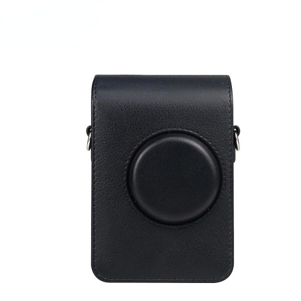 Polaroid läder cover mini evo förvaring case pu läder kamera skyddsväska digital fotografering case Black texture