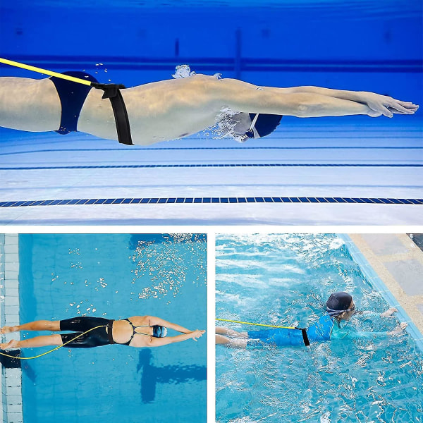 Justerbar pool simning elastisk, 4m motstånd simning bälte, professionell vuxna barn simning elastisk, simning bälte, simning elastisk för träning