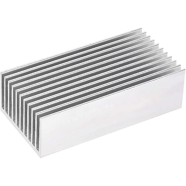 Elektroniikan jäähdytin LED- ja virtalähteille, hopea, 20 x 69 x 36 mm