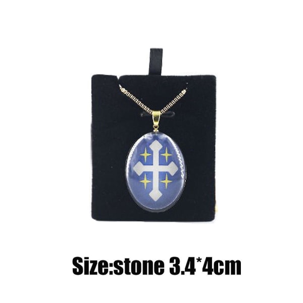 Anime Black Clover Yuno Halsband Cosplay Blå Magisk Hänge Smycken Kostym Tillbehör Prop Fans Present