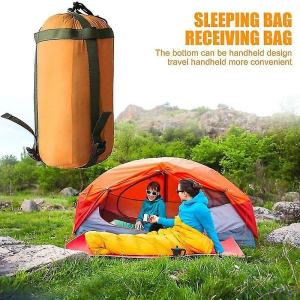 Vandtæt kompressionspose til udendørs vandreture, camping og opbevaring af soveposer