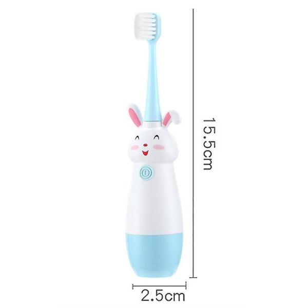 Elektriskt tandborsthuvud för barn Sonic tandborste Batteridrivna presenter Pink