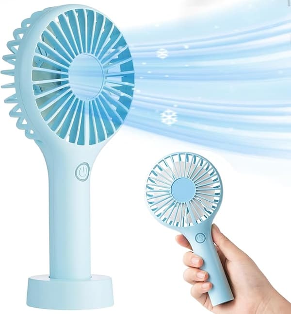 Lille bærbar håndholdt ventilator