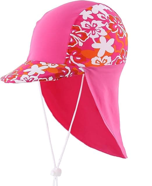 Prefer Boys Solhat Lang Klap Hurtigtørrende Solbeskyttelseshætte Surf Up Badehat