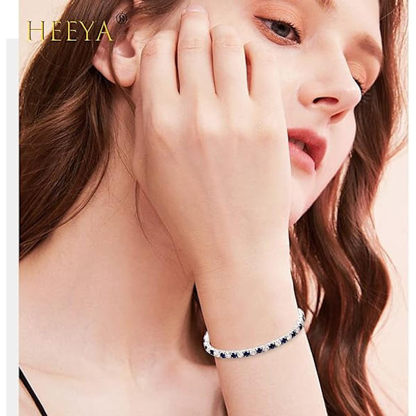 Armbånd til kvinder Sterling sølvbelagt tennisarmbånd krystal skydearmbånd kvinder armbånd diamant sølv/rosaguld