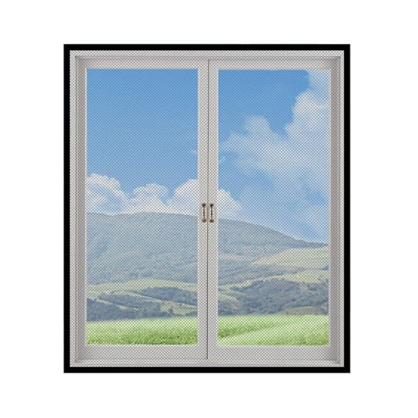 Cuttable Mosquito Net for Windows, Velcro, 150x180, White