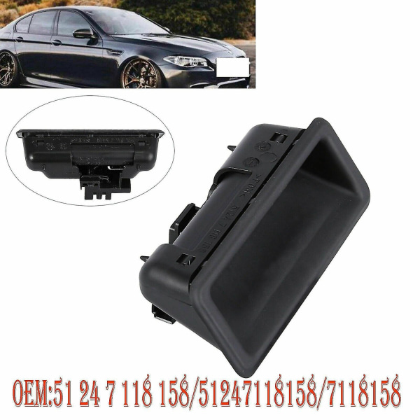 51247118158 Trunk Lid Lock Release Push Button Boot Tailgate Handle Switch for- E60 E90 E91 E92 E92 black