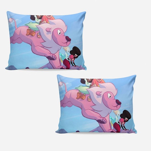 v593 STEVEN UNIVERSE Myk 3D-printet Dynetrekk Sengetøy Sett med Dynetrekk 3-delt Sett Inkluderer 2 Putetrekk og 1 Trekk Maskinvaskbar ol59 135x200cm 53x78in