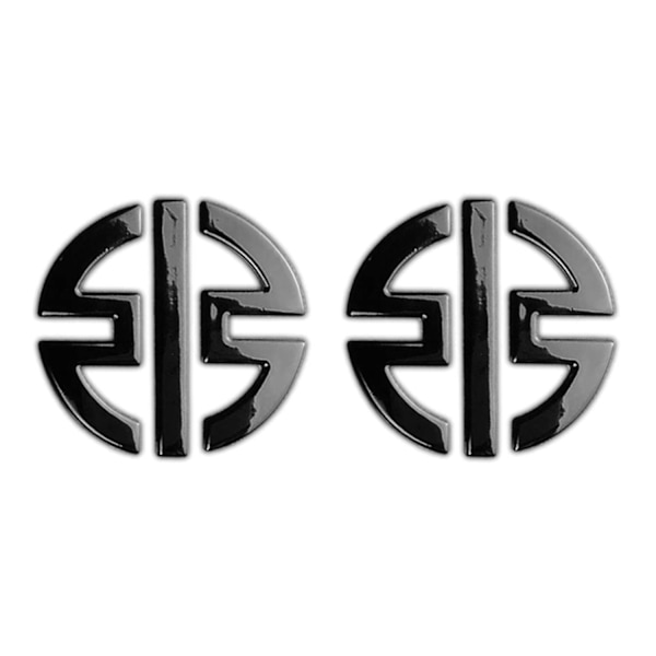 3D-motorcykellogotyper Klistermärken Kåpa Dekaler Tankdekal Emblem Logotyper För Kawasaki Ninja H2r Z125 Z250 Z300 Z400 Z650 Z800 Z1000 - Dekaler & Klistermärken 2 PACK-Black