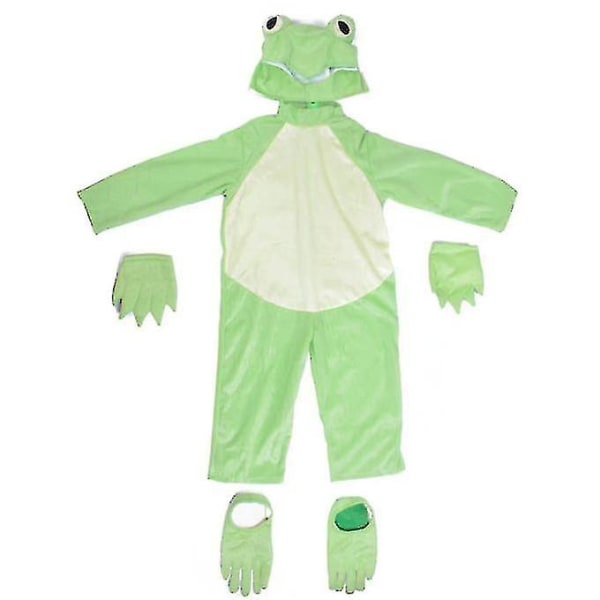 Gutter og jenter froskekostyme barn dyr cosplay fancy dress antrekk A 90-105cm