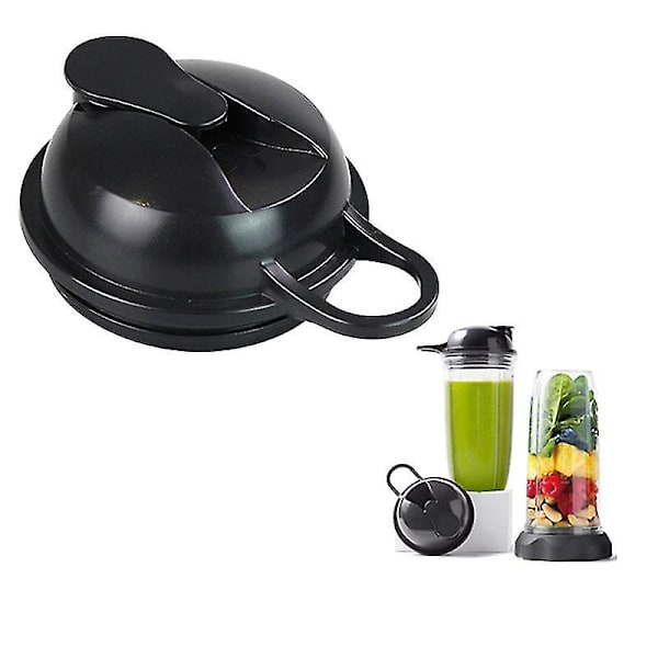 2 kpl. Käännettävä, mehustimen varaosakannet NB1000W 1200W:lle, Sip & Seal -kannet NB1000W 1200W -sekoittimelle Black